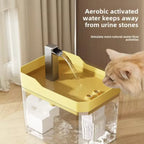 Fonte Bebedouro Automático para Gatos - Design Transparente, Filtro Integrado e Sistema Antisseca