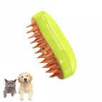 Escova a Vapor Massageadora 3 em 1 para Cães e Gatos