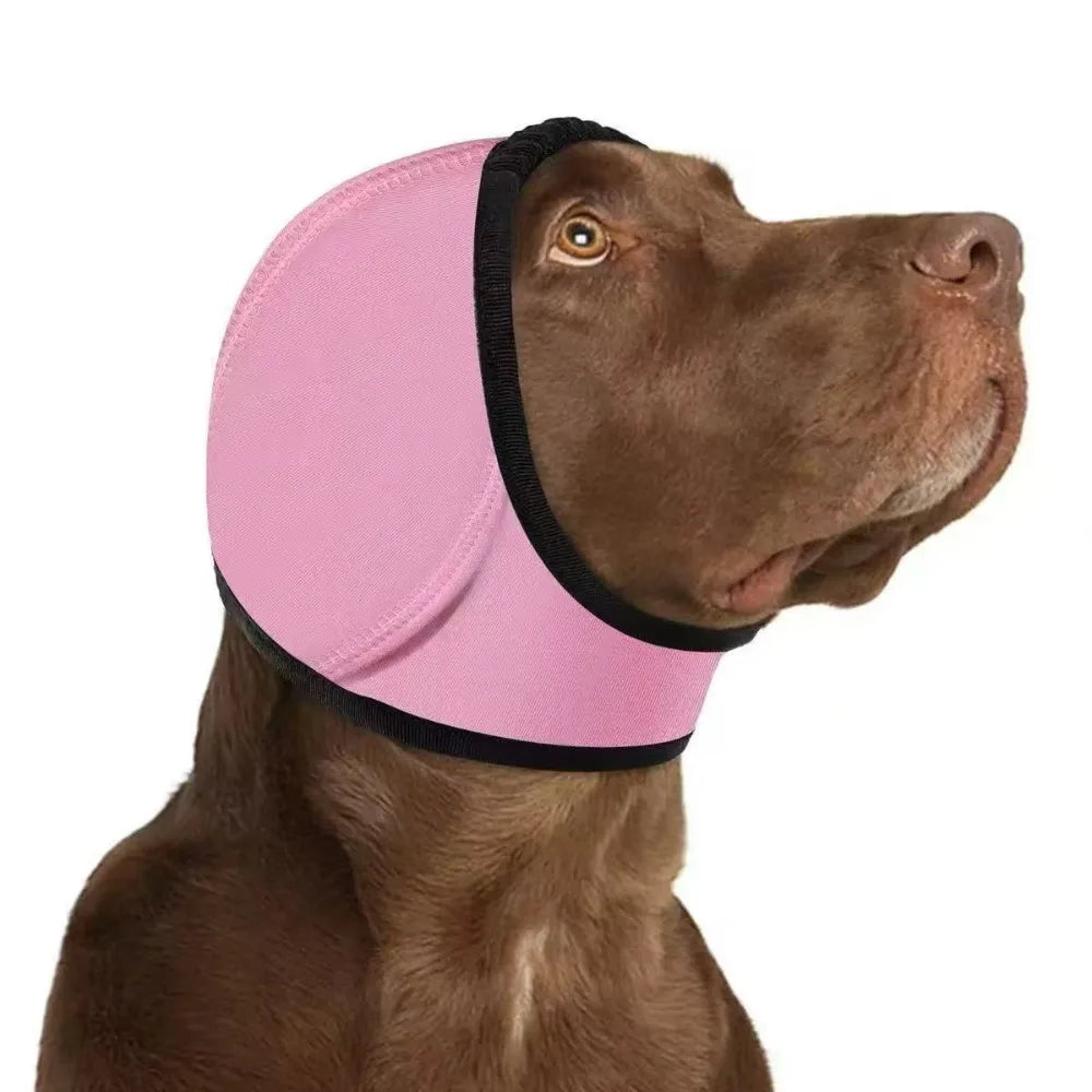 Protetor Auricular Antirruído para Cães - Abafador Calmante Ajustável contra Fogos e Trovões