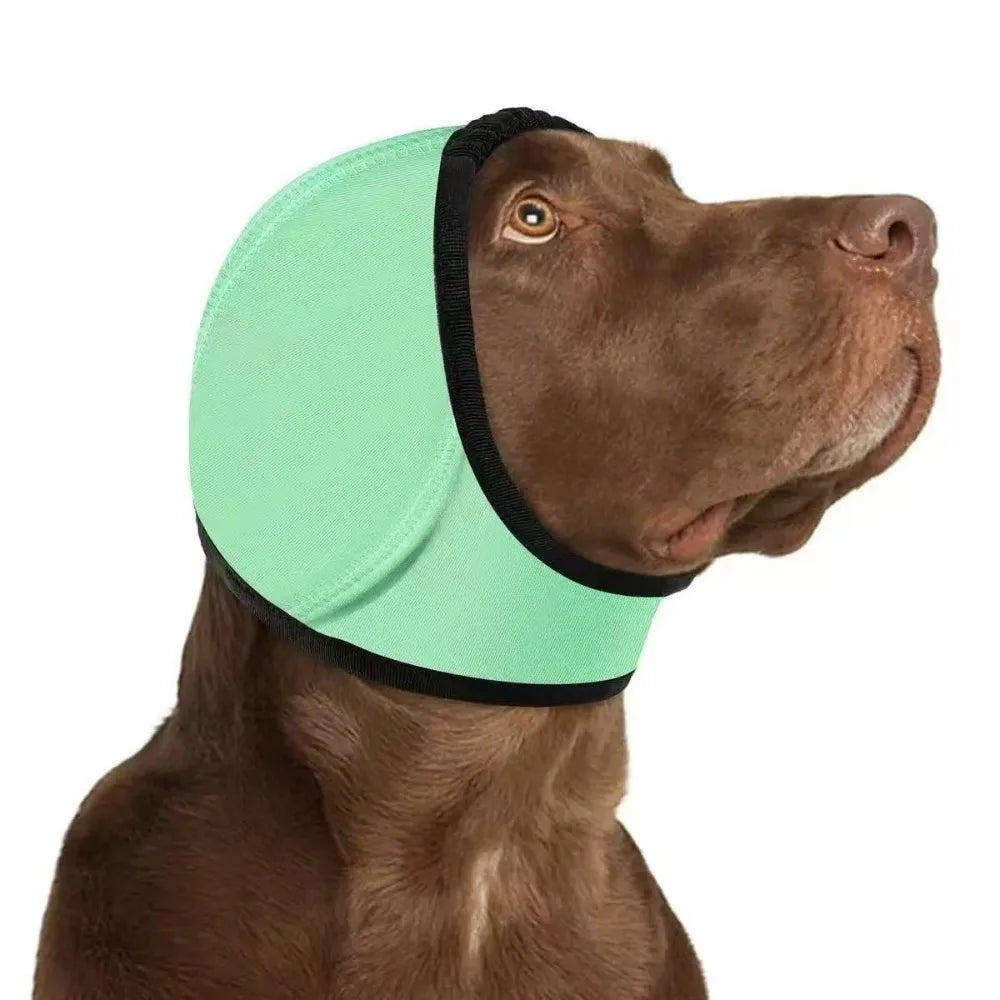 Protetor Auricular Antirruído para Cães - Abafador Calmante Ajustável contra Fogos e Trovões
